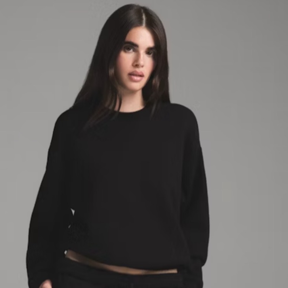 Skims Classic Cotton Fleece Crewneck